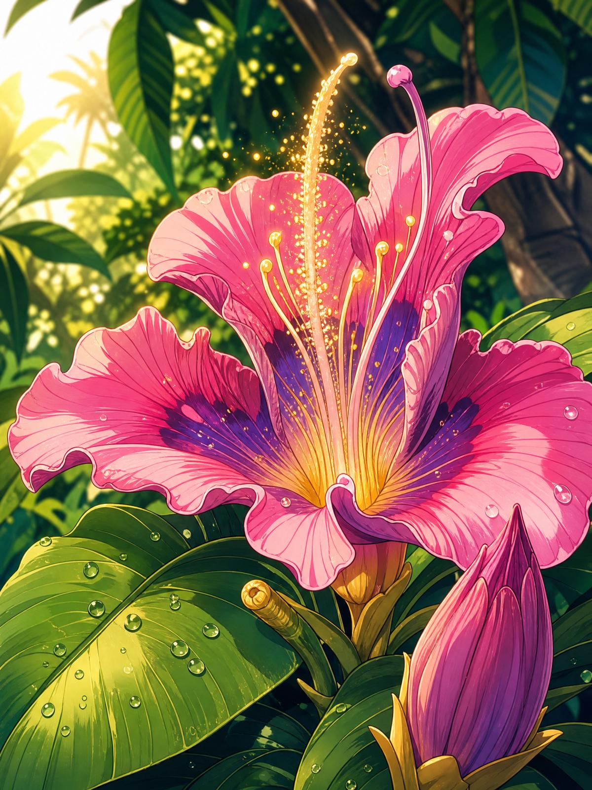 海角【海角植物视频】热带雨林珍稀兰花完整开花视频教程